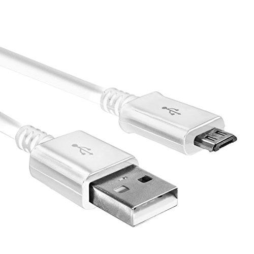 kj-vertrieb USB-Ladekabel für Playstation 4 Controller / PS4 Gamepad/Dualshock 4 Wireless Controller - USB 2.0 auf Micro-USB - weiß - 3m Cover