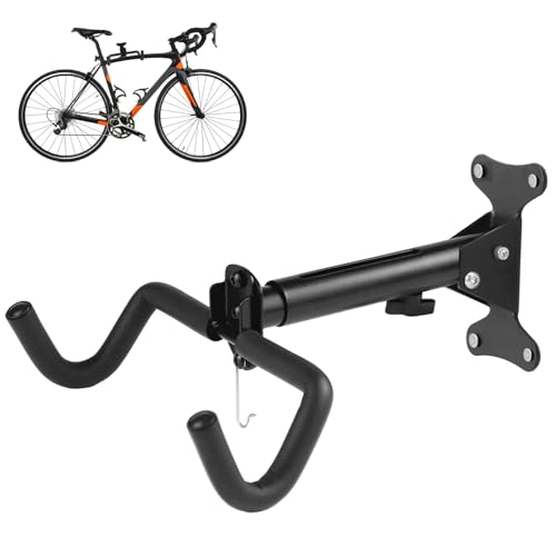 Image of HASTHIP Bicycle Wall Mount Stand, Heavy Duty BikeHanger for Home & Garage, Foldable Retractable Wall Mounted Rack Cycle Hanger Mount Rack for Indoor & Outdoor Storage Hanging Stand MTB Cycle