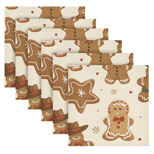 Servilletas de Tela Navidad Multicolor Pack x6 20x20 pulg miniatura 2