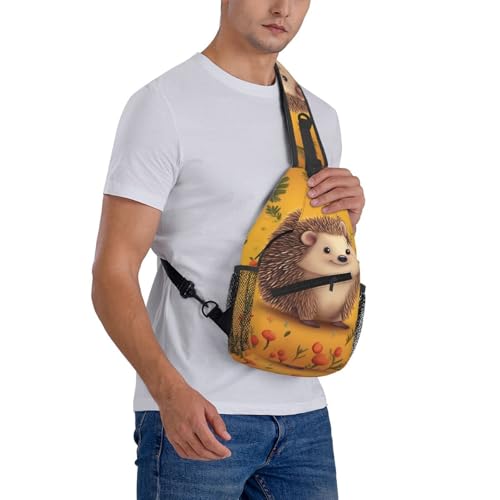 Mochila tipo sling negra para senderismo y viaje miniatura 7