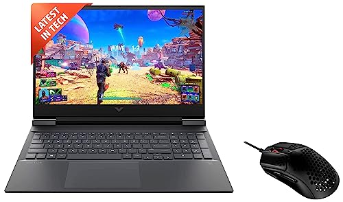Image of HP Victus Gaming 12th Gen Intel Core i5 12450H Processor 15.6 inch(39.6 cm) FHD Gaming Laptop & HyperX Pulsefire Haste USB, 16000 DPI, 6 Programmable Buttons Gaming Mouse
