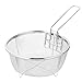 YARNOW Acier Inoxydable Friteuse Panier Panier de Friture avec Poignée Friteuse Passoire Ronde Fil Skimmer pour La Maison Restaurant