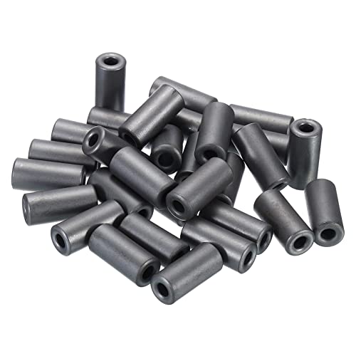 Tool parts 30pcs 11.5x5x25mm Ferrite for Toroid Core Transformer Inductor Coil Ring - Black