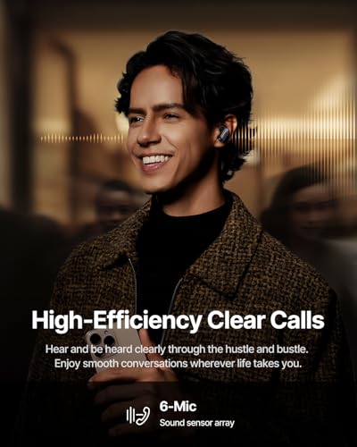 Image of Baseus Inspire XP1 Adaptive Noise Cancelling Earbuds, Sound by Bose, Dolby Audio, Premium Real-Time Adaptive ANC, Adaptive Tuning Sound, Natural Fit Design, 6-Mic Adaptive Clear Calls, 45H Playtime