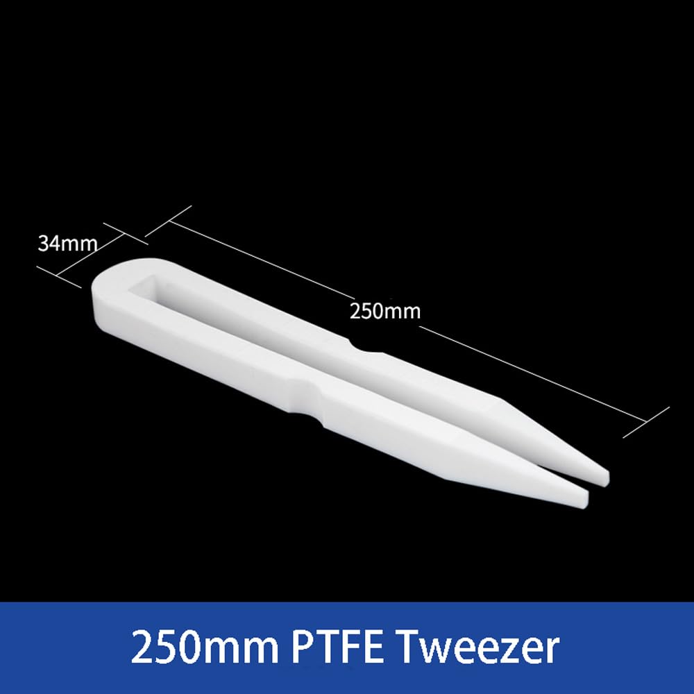 Pinzette for campionamento in PTFE - Pinzette in Teflon durevoli for resistenza agli acidi e agli alcali, lunghezza 100-300 mm, 1 pezzo(250ml)