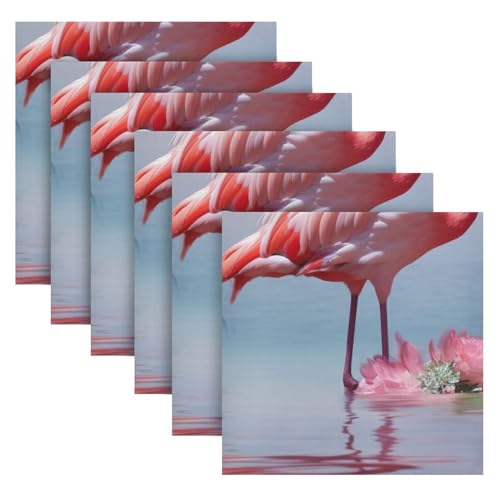Set de 6 Servilletas de Tela Cuadradas 50.5 cm miniatura 6