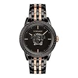 Versace Palazzo Empire Herrenuhr Roségold Schwarz Edelstahlarmband Schwarz Zifferblatt 43mm VERD006 18