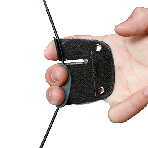Protège-doigts en cuir double couche pour tir à l'arc Cover
