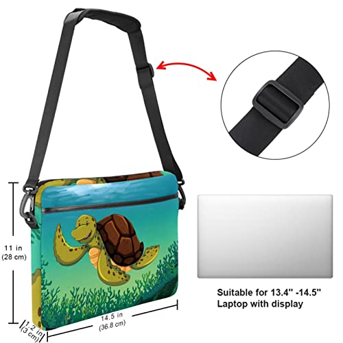 Bandolera para portátil de 14 pulgadas maletín multicolor 36cm 5