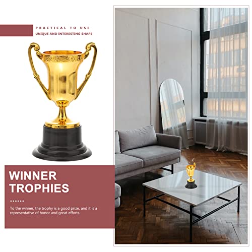 GALPADA Mini Troféus 10 Compacta Copos de Troféu de Ouro para Crianças Torneios Esportivos Prêmios d