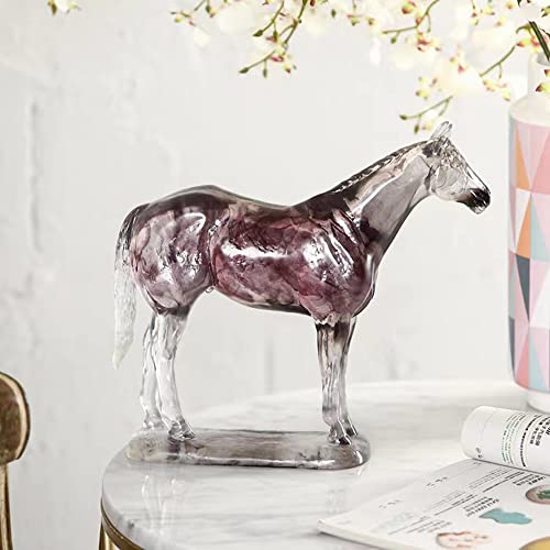 Funsxbug Art Standing Horse Statue Figurines Sculpture Home Office Decoration Tabletop Decor Ornaments Gifts For Horse Lovers #TOP4