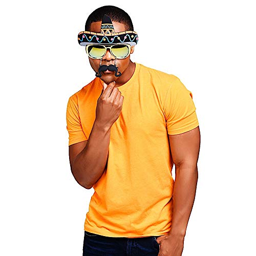 Sun-Staches Boys Sombrero Sunglasses Instant Costume Party Favors Uv400, Sombrero, One-Size Us #TOP3