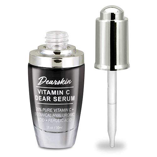 Vitamin C Dear Serum + All In One Coconut Cream Set- Pack With Vitamin C Serum 20%, Hyaluronic Acid Botanic, Vitamin E Organic And Coconut Oil Cream Day And Night (Serum + Cream) #TOP1
