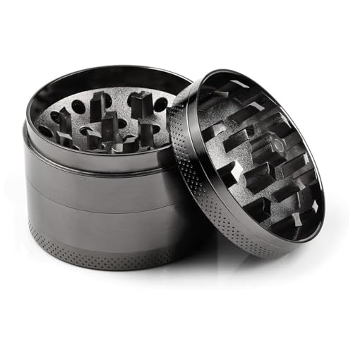 Anpro Herb Grinder Premium Aluminum, Portable Herbal Grinders with Sifter and...