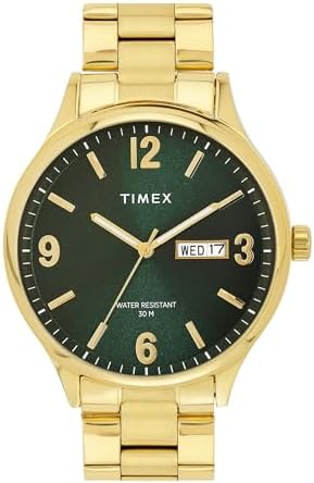 TIMEX Analog Watch for Men with Round Dial & Water Resistant Man's Wrist Watches