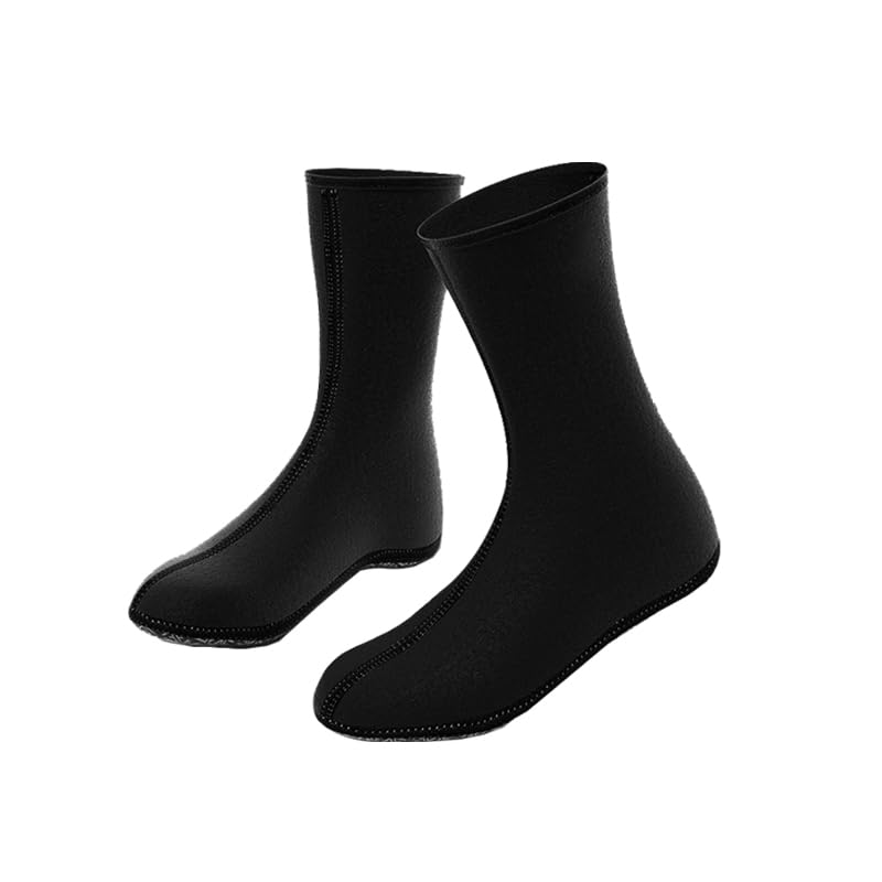 FIBER SPACE Snorkeling Beach Socks, 2mm Neoprene, Medium/Long, Non-Slip