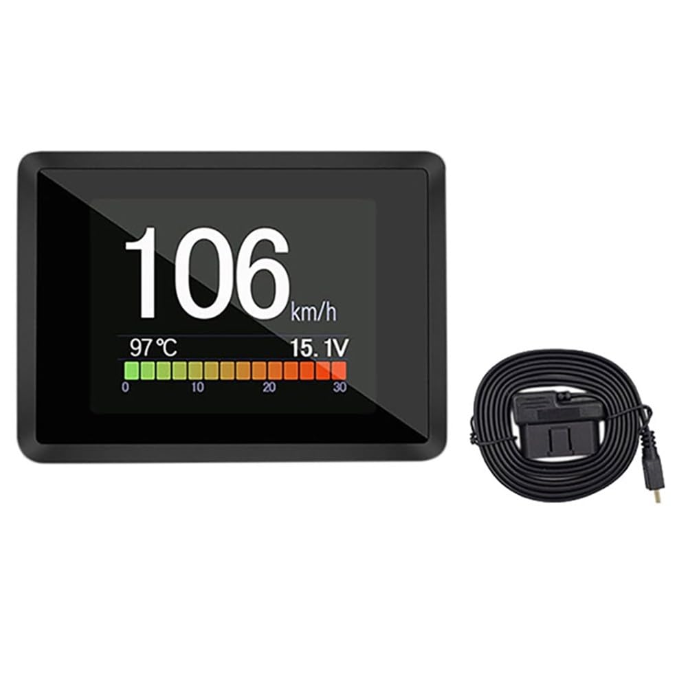 Pantalla inalámbrica OBD2 para viajes largos con indicador de consumo de coche