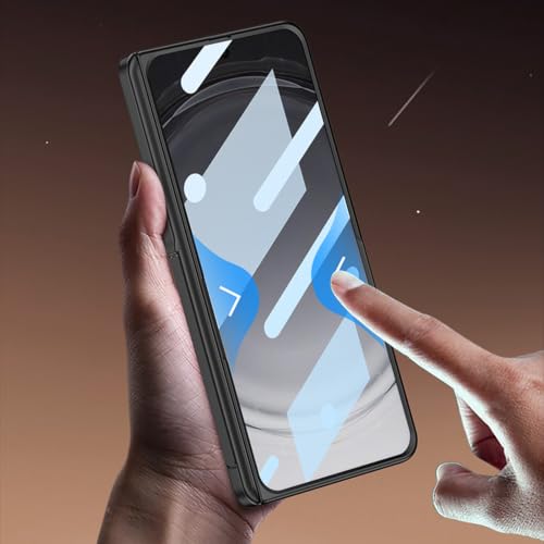 Coque Oppo Find N6 avec charnière et protège-écran espion gris - 4
