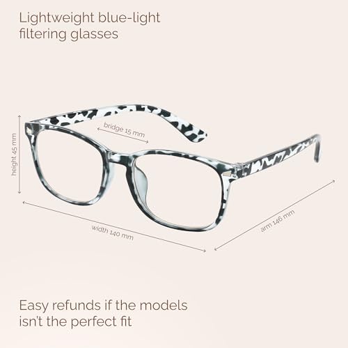 Image of MIGSIR Blue Light Blocking Glasses for Computer Gaming, Fashion Fake Helps Reduce Screen Fatigue Eyeglasses for Women Men