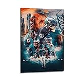 fuyaozhishang Jalen Hurts DeVonta Smith A.J. Brown Darius Slay Haason Reddick Poster 12x18inch(30x45cm) Frame-style