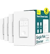 TREATLIFE Smart Dimmer Switch, Single Pole Smart Light Switch, Works with Alexa and Google Home, ...