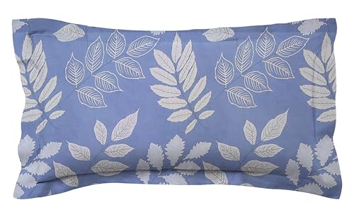 Image of HOMEKART (110 TC & 110 GSM 100% Cotton Feel Bedsheet for Single Bed with One King Size Pillow Covers Soft /Breathable Wrinkel Free -60x90 Inches - (Sky Blu)
