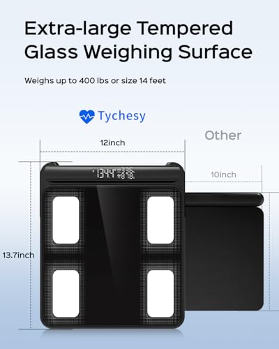 Body Pod Scale, 8-Sensor Smart Scale and Body Composition Analyzer, Digital Bathroom Monitor Measures Fat, Muscle Mass, BMI, Syncs with App for 24 Users - Image 7