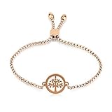 💕 GRÖSSE: Länge des Armbandes: : 22 cm; Einstellbare Diffusorarmbandkette mit Schiebeverschluss, leicht an- und auszuziehen.