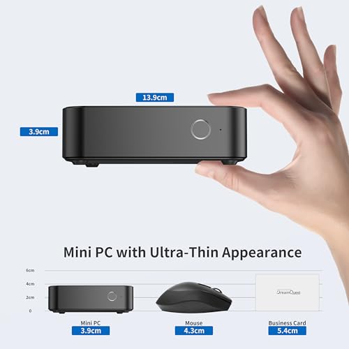 Image of DreamQuest Mini PC Intel N95 16GB RAM 512GB SSD W-11 Pro WiFi Dual LAN