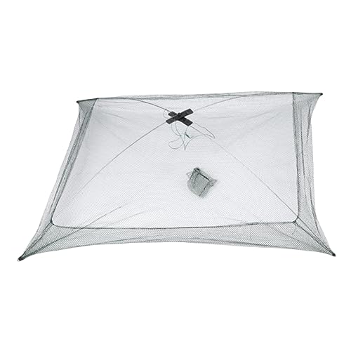 Portable Folded Fishing Net Fish Shrimp Minnow Crayfish Crab Baits Cast Mesh Trap Automatic Fishing Crayfish Net Shrimp Cage Mesh