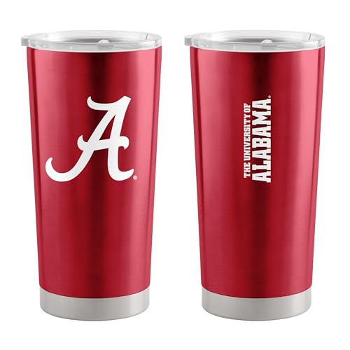 Image of Logo Brands 20 oz Powder Coat Tumbler- Insulated Tumbler with Lid for Water, Iced Tea or Coffee, Smoothie and More
