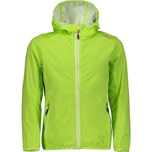 Veste softshell CMP fille capuche fixe coupe vent pluie légère