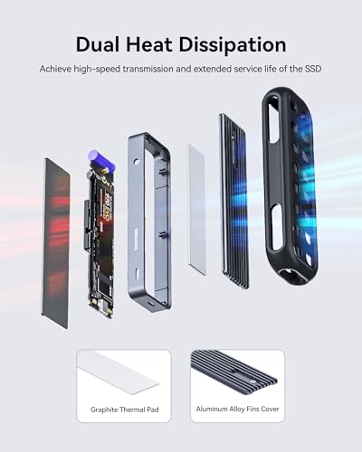 Boîtier SSD NVMe externe USB C UASP compatible boîtier pour SSD 2280