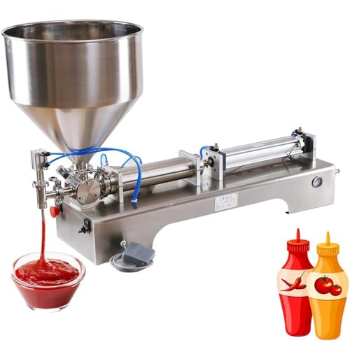 Riempitrice pneumatica per liquidi e pasta, riempitrice a pistone in acciaio inossidabile per crema, shampoo, bevande, cosmetici, 220 V