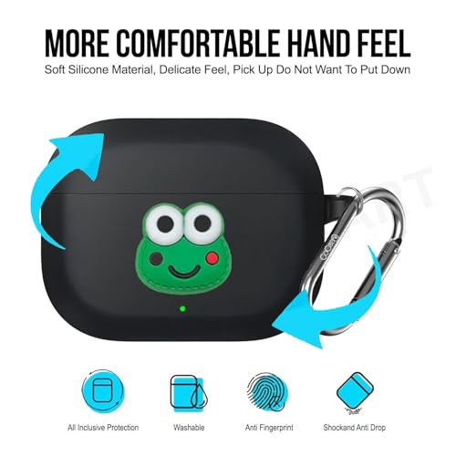 Image of Soft Silicone Case Cover Compatible for nord 3r (Black Frog)