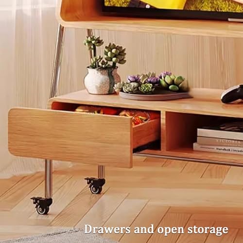 Soporte móvil para TV con ruedas y cajones para TVs <43" miniatura 5