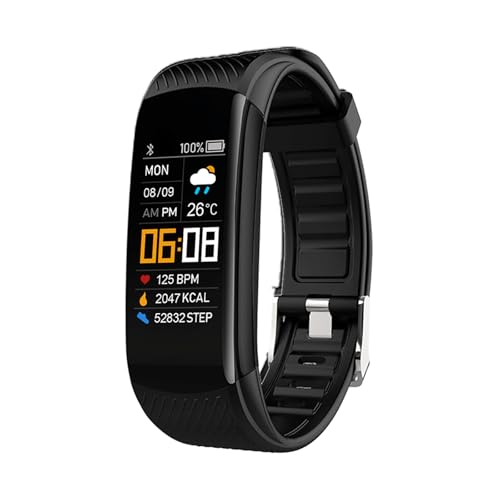 Rilvora Vital Fit Track Fitness Tracker, 24/7 Heart Rate Monitor & Sleep Tracking, Lightweight Activity Smart Band for Android iOS