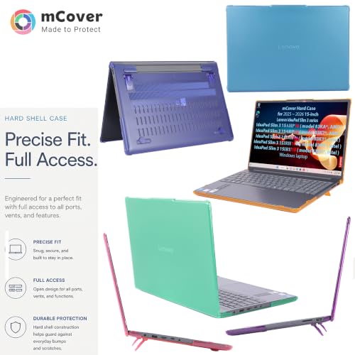Funda rígida mCover Lenovo Slim 3 15AHP10 15IRH10 verde de alta resistencia a medida 7
