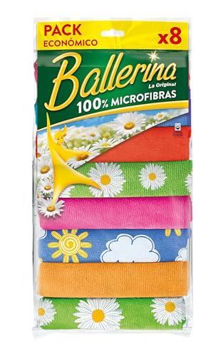 Ballerina - Pack 8 microfibras Flores