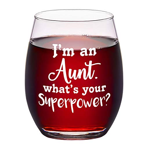 best aunt ever wine glass