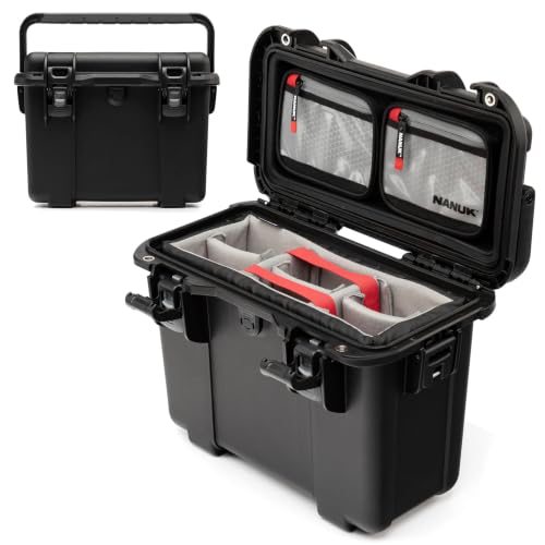 Image of NANUK T30 Waterproof Camera Case with Cubed Foam (16L) - Hard Protective Case for Cameras, Drones & Sensitive Equipment - Dustproof & Impact Resistant - Black