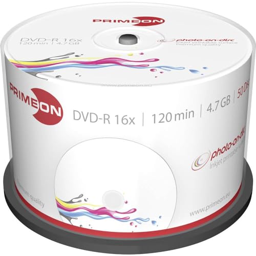 Primeon Dvd-R 4.7Gb 120Min 16X Bobina (50 Discos)