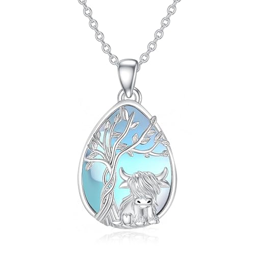 Pendentif vache Highland pour femme, un symbole de protection et de sérénité au quotidien