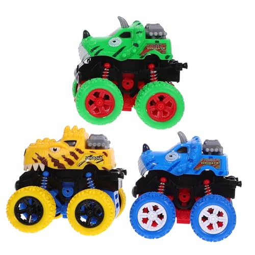 CLISPEED 3 Piezas Modelos de Coches Todoterreno Inercia de Juguetes Creativos para Vehículos Resistentes Batería Regalo Educativo para Niñas
