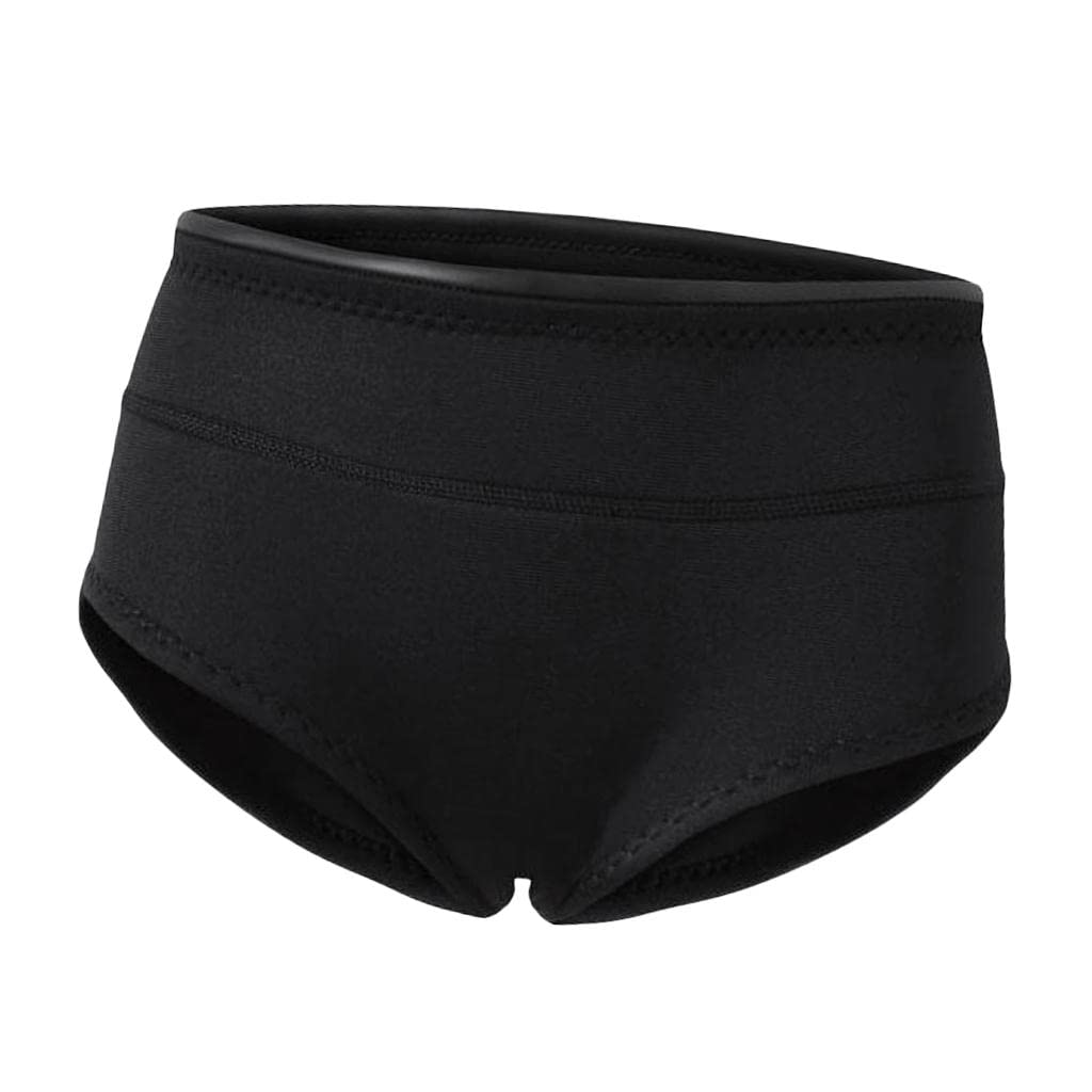 pistro Damen-Neoprenanzug, 1,5 mm, Neopren, Tauchen, Schnorchel, Unterwäsche, kurze Hose, flach, Schwarz, Größe L