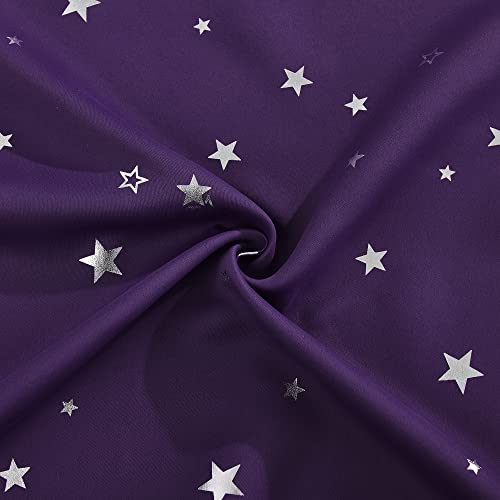 PONY DANCE Purple Blackout Curtains for Bedroom - Image 4