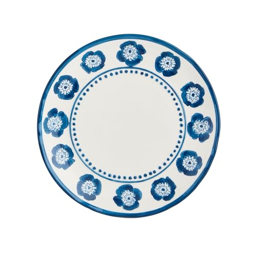 Mud Pie Flower Print Salad Plate; 8 Mud Pie Flower Print Salad Plate; 8