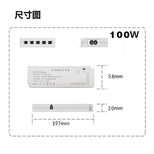 Transformateur 100W 12V alimentation pour bande LED de meuble - 3