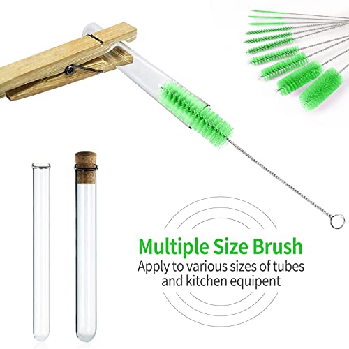 Image of CiaraQ Bottle Cleaning Brushes, 8 Inch Nylon Tube Brush Set