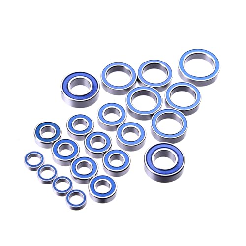 TOOMOD Blue Rubber Sealed Precision Ball Bearings Kit for Slash 4X4 4WD VXL Upgrades Replace